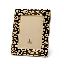 Рамка для фото L’Objet Леопард 10х15 см, эмаль, позолота, п/к - L’Objet