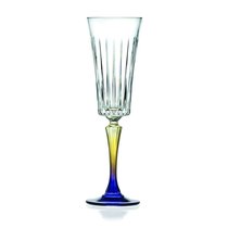Бокал-флюте для шампанского 210 мл хр. стекло цветной Style Gipsy RCR Cristalleria 6 шт. - RCR Cristalleria Italiana