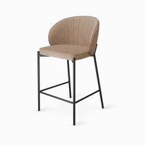 Полубарный стул Fuoco, цвет бежевый/черный - Cosmo Red