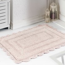Коврик для ванной Evora, кружевной, цвет пудра, 60x100 - Bilge Tekstil
