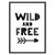 Wild & Free ЧБ, 40x60 см - Dom Korleone