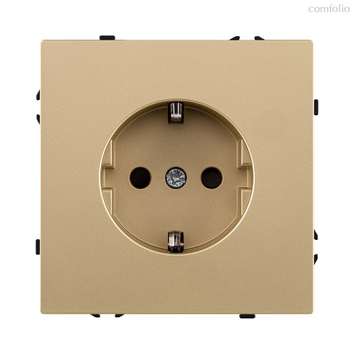 Розетка штепсельная SCHUKO 16A/250 В, золотой Kollinger Eclipse EC-014GD - Kollinger