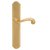 Дверная ручка Venezia Carnevale на планке PL02 полированная латунь - Venezia Collezione
