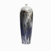 Ваза Colette высота 55, цвет белый/синий/черный - Cosmo