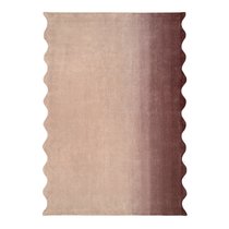 Ковер из шерсти Over Horizon цвета марсала из коллекции Trendy Ruffles - Tkano