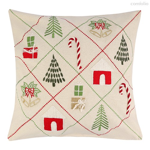 Чехол на подушку Christmas dreams из коллекции New Year Essential, 45х45 см - Tkano