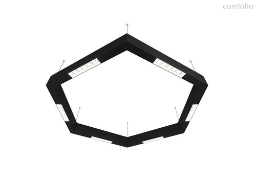 Donolux LED Eye-hex св-к подвесной, 36W, 900х780мм, H71,5мм, 2200Lm, 34°, 3000К, IP20, корпус черный, цвет черный - Donolux