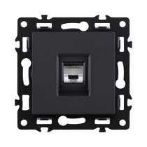 Розетка Ethernet RJ45 Cat.6, черный Kollinger Asthetik AS-017BK - Kollinger