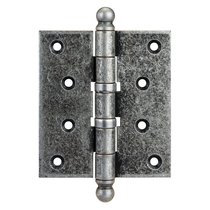 136FA403 Петля дверная универсальная с колпачком ALDEGHI PREMIUM 102x76x3 античное серебро - Aldeghi Luigi