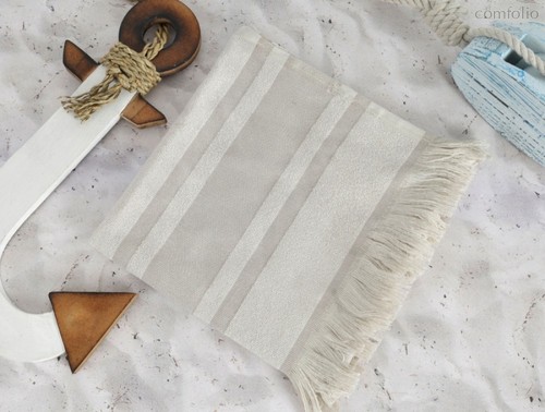 DERIN Stone (капучино) полотенце пляжное, цвет бежевый, 50x90 - Irya