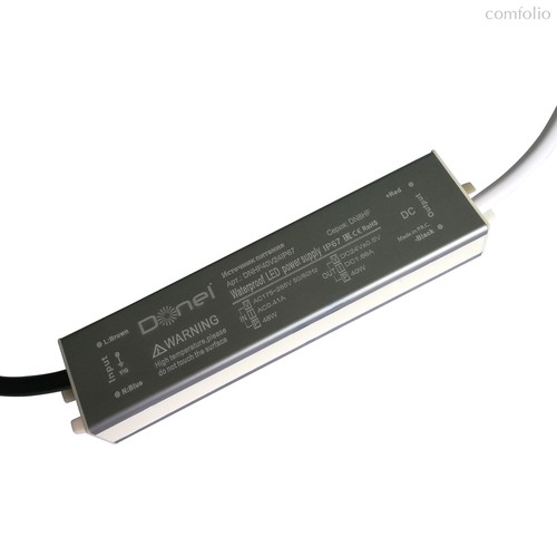 блок питания 40Вт, DC24В, 1.66А, IP67, 140x30x20мм, серия:DN8HF - Donel