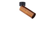 LED Rollo светильник накладной, поворотный GU10, D57хH195мм, IP20, черный-бронза, без лампы - Donolux
