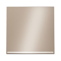 Клавиша для выключателя/переключателя одноклавишного с подсветкой, S70 Metal платина - Voltum