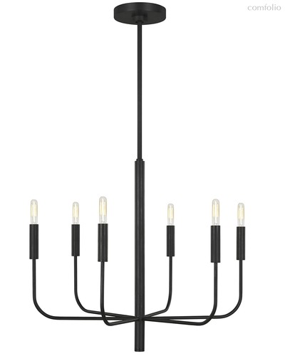 Чёрная люстра Уорвик, цвет черный - Louvre Home