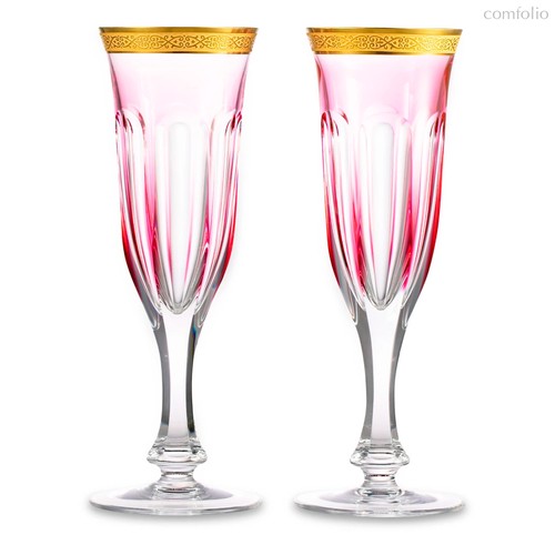 Набор фужеров для шампанского Moser Леди Гамильтон 140 мл, 2 шт, розовый, п/к - Moser