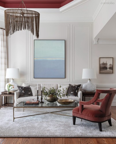 Картина Фелисити в черной раме, цвет желтый - Louvre Home