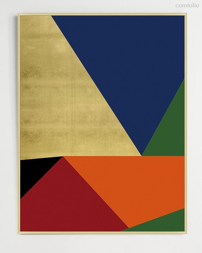 Интерьерная картина Striking Geometry, цвет золотой - Louvre Home