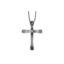 Кулон кованый на шнурке Крест - Covali