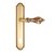 Дверная ручка Venezia Florence CYL на планке PL98 французское золото + коричневый - Venezia Collezione