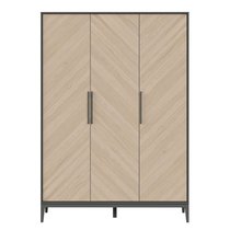 Шкаф Fjord 3-х створчатый (темно-серый), цвет темно-серый - Ellipse