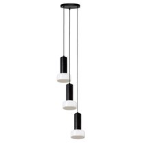 Светильник подвесной каскадный Fungus, ?15х25 см, 3 плафона, белый/черный - Bergenson Bjorn