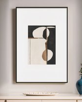 Интерьерный постер Black &amp; beige abstraction - Louvre Home