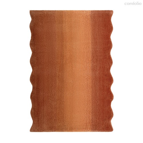 Ковер из шерсти Over Horizon терракотового цвета из коллекции Trendy Ruffles - Tkano