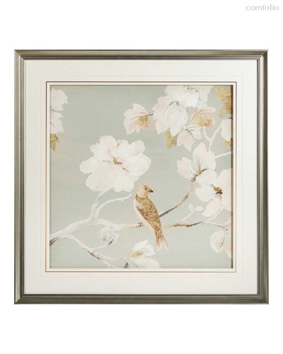 Постер в раме Birds and flowers - I - Louvre Home