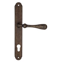 Дверная ручка на планке Fratelli Cattini "RETRO" CYL PL01-BA античная бронза - Fratelli Cattini