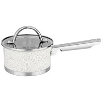 Ковш Agness Со Стеклянной Крышкой, Нерж.Сталь 1,0 л 14Х7,5см