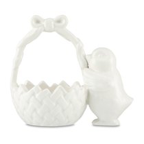 Корзинка для конфет Decor de table Цыпленок 14х15,4 см, керамика, белая - Decor De Table
