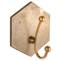 Крючок одинарный СОТЫ, цвет Состаренная латунь - Covali