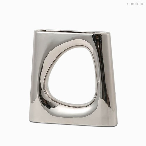 Ваза Ring высота 26, цвет серебряный - Cosmo