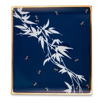 Блюдо квадратное Rosenthal Турандот 26x24 см, фарфор, синее, золотой кант - Rosenthal