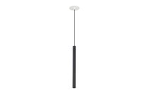LED Uno светильник встраиваемый, 5Вт, D26хH350 мм, корпус черный RAL9005, основание белое RAL9003, 400Лм, 28°, 3000К, IP20, Ra80, черный провод L:=2м, блок питания в комплекте - Donolux