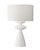 Белая настольная лампа Анза, цвет белый - Louvre Home