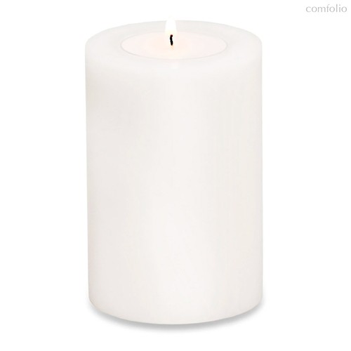 Подставка для чайной свечи Edzard Корнелиус d8хh12 см, жаростойкий пластик, белая - Edzard