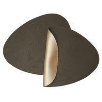 Набор из 2-х двухсторонних сервировочных салфеток Drop, 33х41 см, коричневый/карамельный - Liberty Jones