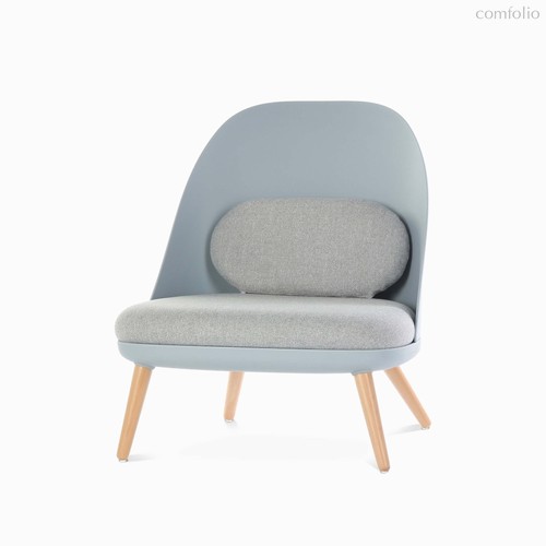 Кресло Colmar, цвет голубой/светло-коричневый/серый - Cosmo