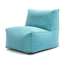 Бескаркасное кресло «Бильбо» с карманом 60*60 см (голубой, велюр) - Ellipse