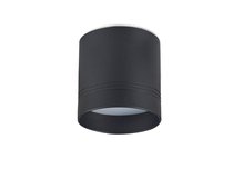 LED Barell светильник накладной, 23Вт, D128х128Hмм, 2120Лм, 120°, 3000К, IP20, Ra80, PF65, 220-245В, черный RAL9005, источник питания в комплекте - Donolux