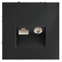 Розетка телевизионная встраиваемая VOLTUM S70 TV+RJ45 кат. 6, графит