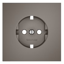 Накладка для розетки с заземлением, S70 капучино - Voltum