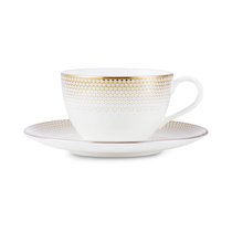 Чашка чайная с блюдцем Narumi Сверкание топаза 270 мл, фарфор костяной - Narumi