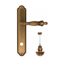 Дверная ручка Venezia Olimpo WC-4 на планке PL98 матовая бронза - Venezia Collezione