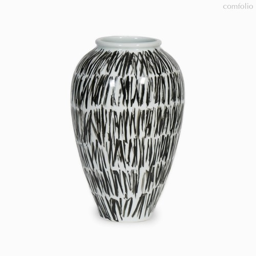 Ваза Hersilia VI высота 40, цвет белый/черный - Cosmo