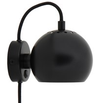 Лампа настенная Ball, d12 см, черная матовая - Frandsen