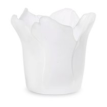 Подсвечник Decor de Table Pate de Verre Cristal Мак 8 см, хрустальное тесто, белый, п/к - Decor De Table