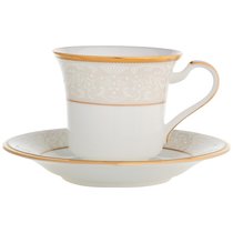 Чашка чайная с блюдцем Noritake "Белый дворец" 200мл - Noritake