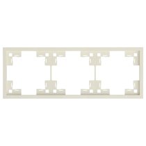 Трехместная рамка 35830 MC, кремовый сатин - Rikett